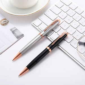 Bolígrafo de Metal de <span class=keywords><strong>Alta</strong></span> <span class=keywords><strong>Gama</strong></span> Color Oro Rosa 2026 con Color y Logotipo Personalizados para Uso en Oficina y Escuela, Punta de 0.5/0.7mm, Promocional - Product Image 1