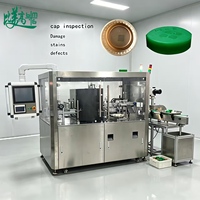 Fabricant de machines d'inspection de bouchons de bouteilles, système d'inspection par vision CCD à 360 degrés, détection des défauts de surface des bouchons, alimenté par l'IA
