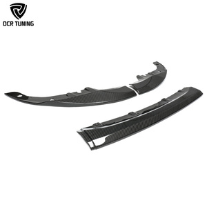 Pour 2021-25 <span class=keywords><strong>BMW</strong></span> G22 G23 430i <span class=keywords><strong>M440i</strong></span> MP Style fibre de carbone sèche lèvre de pare-chocs avant Kits de carrosserie extérieure séparateur avant - Product Image 2