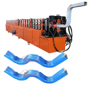 Vollautomatische Wasserrinnen-Kanalherstellungsmaschine Dach-Quarter-Rinnenformungsmaschine Regenrinnen-Downrohr-Rollformungsmaschine