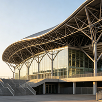 Estructura de Acero Prefabricada Personalizada de Fábrica, Recinto Deportivo Comercial, Arena Interior Duradera para Centros de Ocio y Fitness