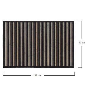 Bamboo <b>Kitchen</b> <b>Mat</b> 60x90 Cm Waterproof Non Slip Brown Striped - Product Image 2