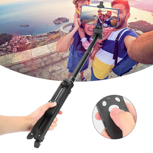 YUNTENG VCT-1688 2in1 Mini Tongsis Tripod Meja / <span class=keywords><strong>Remote</strong></span> Control untuk Smartphone DSLR - Product Image 3
