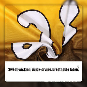 Maillot de baseball 100% polyester personnalisé évacuation de l'humidité séchage rapide respirant Anti-UV antibactérien dégradé colorant complet - Product Image 4