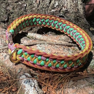 Collar para mascotas Paracord moderno hecho a mano, <span class=keywords><strong>Collier</strong></span> táctico personalizable para perros - Product Image 1