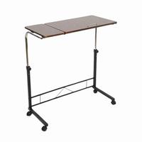 Table d'école réglable en hauteur, pliable, durable, table d'ordinateur de chevet avec structure métallique