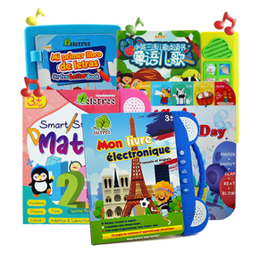 Juguete educativo de aprendizaje inteligente electrónico con canción francesa <span class=keywords><strong>para</strong></span> niños, libro de tablero electrónico interactivo con botones - Product Image 1