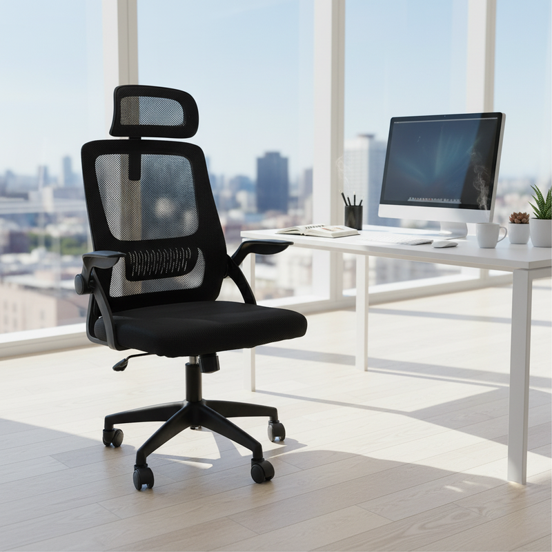 Adjustable Height Ergonomic Executive Revolving Office