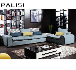 ספה בד פינה מודרני סלון ספה סט עם כריות נוצה קוסטי לאונג עיצוב שני ספה סט ריהוט - Product Image 1