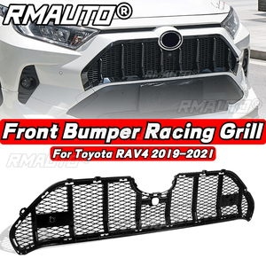 Pour Toyota RAV4 2019-2021 : Calandre avant style nid d'abeille, grille de course, garniture de ventilation de capot supérieur, kit carrosserie, accessoires automobiles - Product Image 4