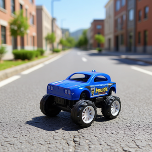 Coche de juguete de fricción City Monster 21x14x12 cm, modelos de policía y carreras para niños - Product Image 3