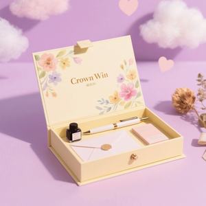 Custom logo Fancy Stationery Items Fashion Packaging Boxes Creative Office Stationery School Student <b>Pen</b> Magnetic Paper <b>Box</b> - Product Image 5