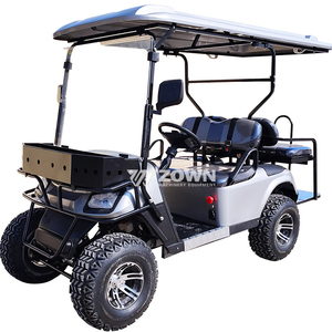 Voiturette de golf électrique 4 places à prix abordable, étanche, pour adultes, véhicule de tourisme, buggy de plage avec toit et pare-brise, OEM accepté - Product Image 2