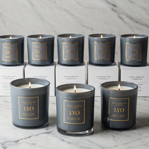 Nuevas Velas Aromáticas de Cera de Soya en Vaso de Vidrio Personalizadas para el Hogar Velas Perfumadas de Lujo para Cajas de Regalo de Embalaje - Product Image 1