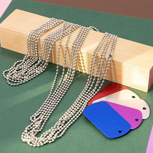 Оптовая продажа, роскошные алюминиевые бирки для домашних животных, Подвеска высокого качества, металлический логотип на заказ, пустые ожерелья с гравировкой, сублимационные бирки для собак - Product Image 6