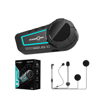Intercomunicador para Casco de Motocicleta FreedConn KY-V2, Resistente al Polvo y al Agua, Material ABS, BT 6.0, Doble Chip, Mezcla de Audio
