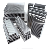 Petit dissipateur thermique à ailettes en aluminium, mini-radiateur en aluminium sur mesure CNC pour module d'alimentation et électronique industrielle