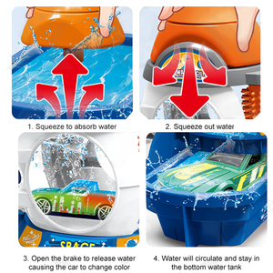 Nuevo Set de Juego de Estación de Lavado de Autos para Niños con Auto de Aleación que Cambia de Color y Señales de Tráfico para Juego de Imitación y Diversión Educativa - Product Image 4
