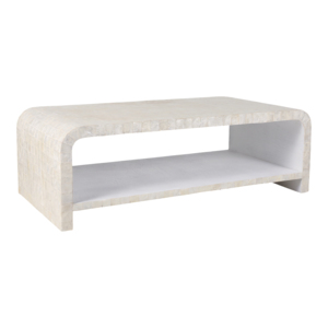 Tavolino da Caffè Rettangolare con Ripiano Portaoggetti per Soggiorno, Mobile Decorativo d'Accento - Product Image 1