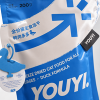 YOUYI Sac à croquettes pour chien avec fenêtre transparente, pochette verticale pour aliments secs, logo personnalisé, fermeture éclair, fabrication OEM directe d'usine