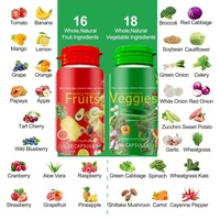 Private Label 2 Flessen 90 Capsules per fles Fruit & Groente Capsules Gemengde Fruit- en Groente-extract Dagelijkse Voedingssupplement Capsules