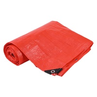 Bâche de tente grande taille en tissu 100 % vinyle polyester anti-UV rouge pour une utilisation durable