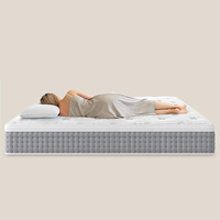 Matelas hybride supérieur sur mesure Queen/King Size en boîte, ressorts ensachés, mousse à mémoire de forme, écologique, mobilier de maison, garantie 10 ans