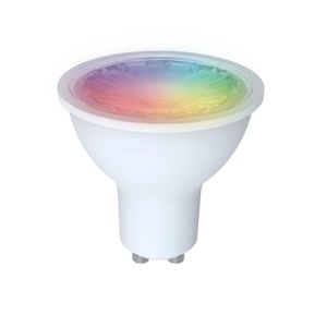 Lámpara LED GU10 inteligente RGB de 5W con espectro regulable, ideal para ambientar espacios y crear atmósferas personalizadas. - Product Image 1