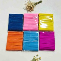 Fanxing Kleurrijke Biologisch Afbreekbare Papieromwikkelde Draadbinders Kraft Papier Twist Tie voor Bakkerij Lollipop Brood Snoep Cadeautas Verzegeling