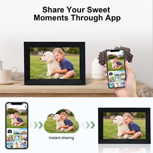 Cadre photo numérique Veidoo WiFi Cloud 10'' 1080P IPS avec écran tactile, système Frameo 32 Go Type C et synchronisation du calendrier - Product Image 3