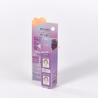 Boîte d'emballage en carton pliable avec languette en forme de cœur et impression personnalisée – Boîte de merchandising pour bâtonnets de maquillage avec languette
