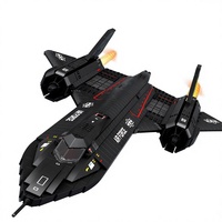 Jouet de construction en plastique ABS pour enfants, modèle d'avion de chasse SR-71 Blackbird, avion spatial, cadeau pour garçons, 33041
