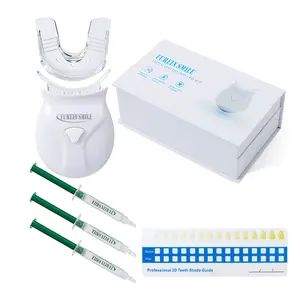Best neue natürliche schnelle led blau licht hause professionelle dental zähne bleaching kit weiß auraglow 35% carba zu kits
