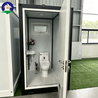 Remorque de salle de bain portable de luxe avec douche et réservoir d'eaux usées