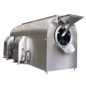 50-800kg/h Commercial Drum Rotary Peanut Roasting Machine Walnut Chestnut Roaster Nut Machine