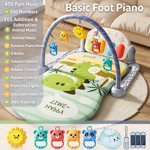 Alfombra de Juego para Piano y Sonajero Colgante, Tapete de Actividades Multifuncional para Bebés - Product Image 2