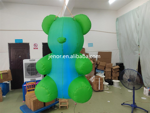 Appeso illuminazione a LED carino gonfiabile orso gommoso decorazione festa di natale colorato modello di orso gonfiabile - Product Image 5