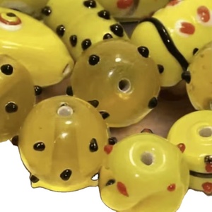 Gran demanda, nuevo diseño, cuentas de vidrio cotted de plata hechas a mano para hacer joyas, cuentas de vidrio a granel al por mayor - Product Image 2