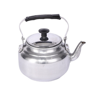 Bouilloire en aluminium ronde grande capacité avec couvercle pour faire bouillir de l'eau sur cuisinière à gaz - Product Image 4