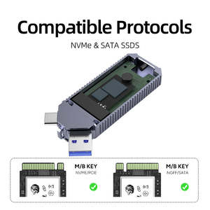 10Gbps Protocolo dual M.2 NVMe SATA SSD Caja USB A C 3,2 8TB HDD Estación de acoplamiento SSD adecuada 4 Bahía - Product Image 2