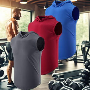 Ropa de culturismo al por mayor, camisetas casuales para correr, chalecos, sudaderas con capucha, camisetas sin mangas para gimnasio y fitness para hombres - Product Image 2