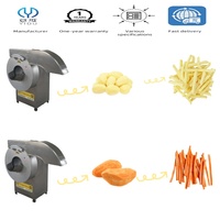Industriële machine voor het maken van zoete aardappel frietjes, wortel- en groentechips, en het snijden van aardappelreepjes; productielijn voor aardappelchips.
