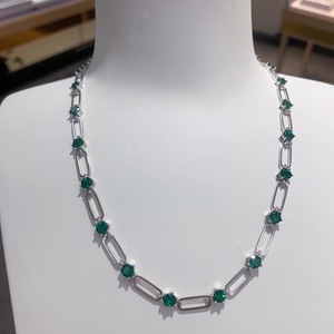 ขายส่งเครื่องประดับแฟชั่นปี 2024 ผลิตภัณฑ์สีเขียว เครื่องประดับเงินแท้ สร้อย ลูกปัด ชุบนาโน โกเมน รูปทรงสัตว์ ซิลิโคน สำหรับทุกเพศ - Product Image 5