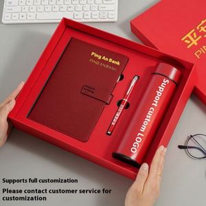 Carnet de notes A5 personnalisé avec logo, 100 feuilles, reliure en cuir, idéal pour réunions annuelles d'entreprise et activités créatives - Product Image 4