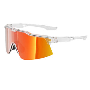 カスタムロゴオレンジランニングサイクリングピクルスボールサングラス男性UV保護防風スポーツマウンテンバイクメガネ - Product Image 2