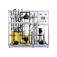 Système de traitement d'eau 1TPH à double membrane UF+RO avec moteur-pompe 1000LPH, purification par ultrafiltration et osmose inverse, garantie 1 an