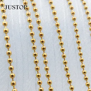 New Stainless Steel 18k Gold Plated Jewelry Choker Necklace Splicing Natural Opal Stone Beaded Necklace For Women