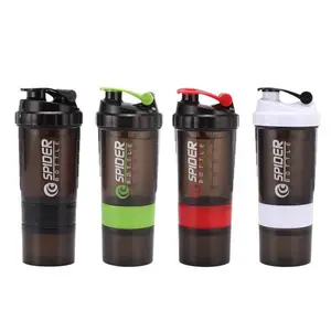 Wholesale 500ml Plastic Protein Spider Shaker Gym Sports Fitness Shaker Bottle Water Bottles Not Applicable for Boiling Water