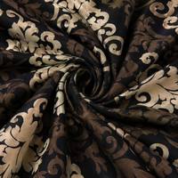 Tissu tricoté extensible respirant antistatique en polyester/spandex 100D de poids moyen, motif géométrique abstrait, design personnalisé pour canapé