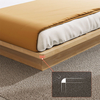 GCON — lit Tatami de style japonais en bois, Loft bas avec rangement